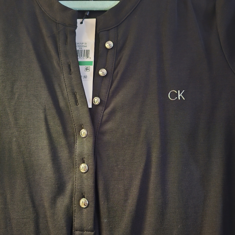 Black Large Calvin Klien button down dress
